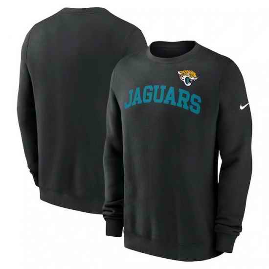 Men Nike Black Jacksonville Jaguars Club Pullover Sweatshirt